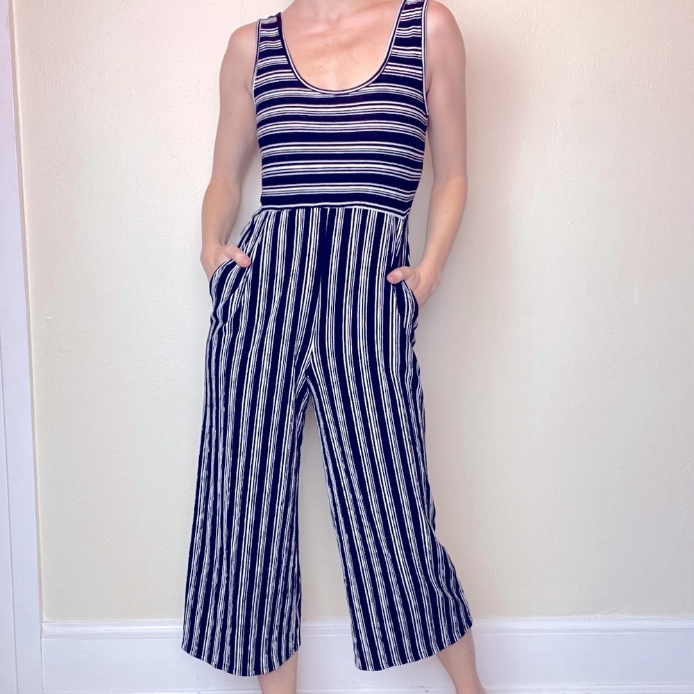 Xhilaration striped jumpsuit - EUC